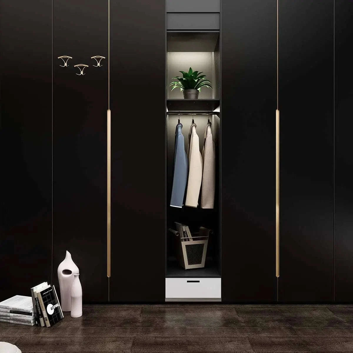 Thick Black Waterproof Wallpaper Contact Paper-matte light gray / 40cmx100cm