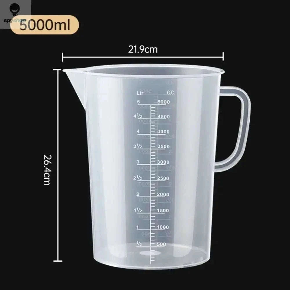 Thickened Plastic Measuring Cup with Scale, 100-5000ml-5000ml(with a lid)