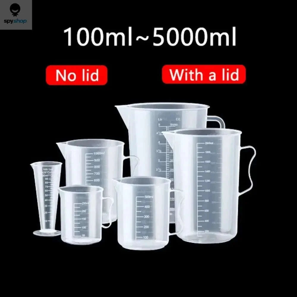 Thickened Plastic Measuring Cup with Scale (100-5000ml)-5000ml(with a lid)