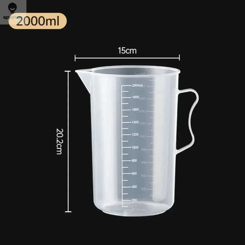 Thickened Plastic Measuring Cup with Scale (100-5000ml)-5000ml(with a lid)