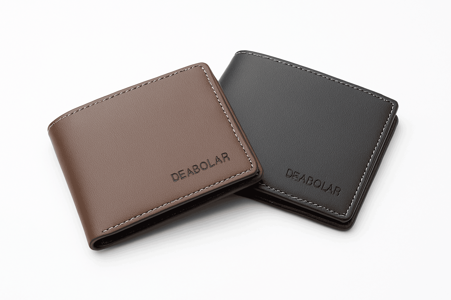 Thin PU Leather Men's Short Wallet for Everyday Carry-Brown