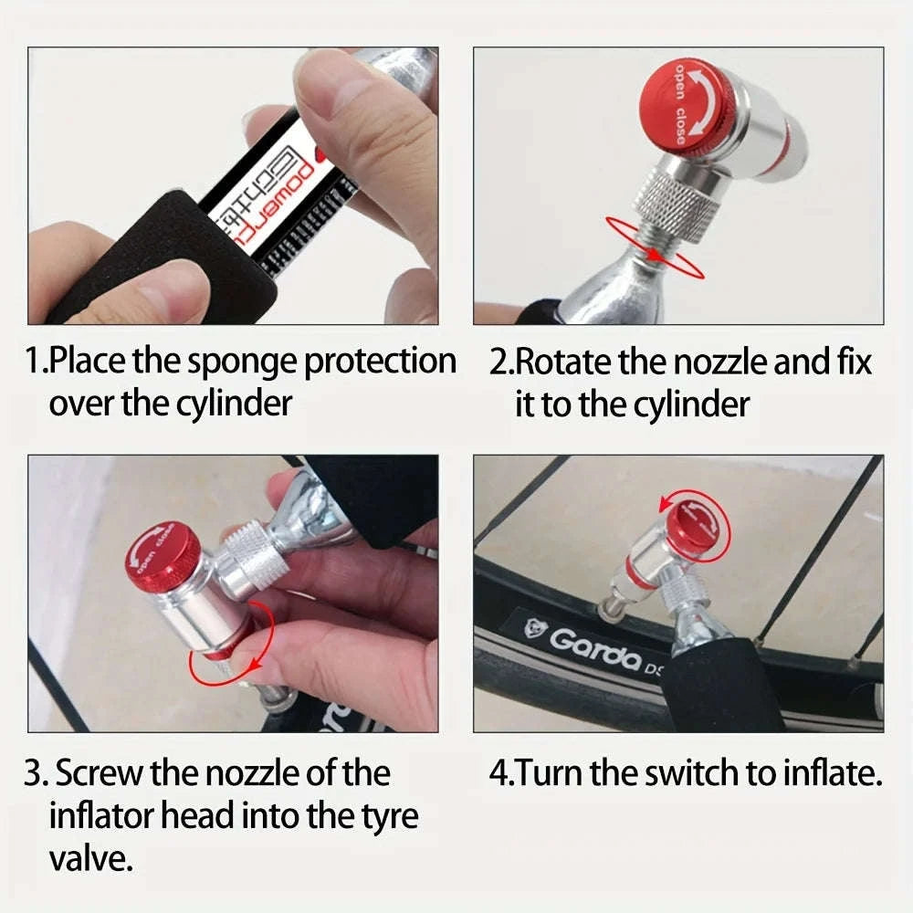 ThinkRider CO2 Pump for Quick Bicycle Inflation-16gX20 Pack / spain