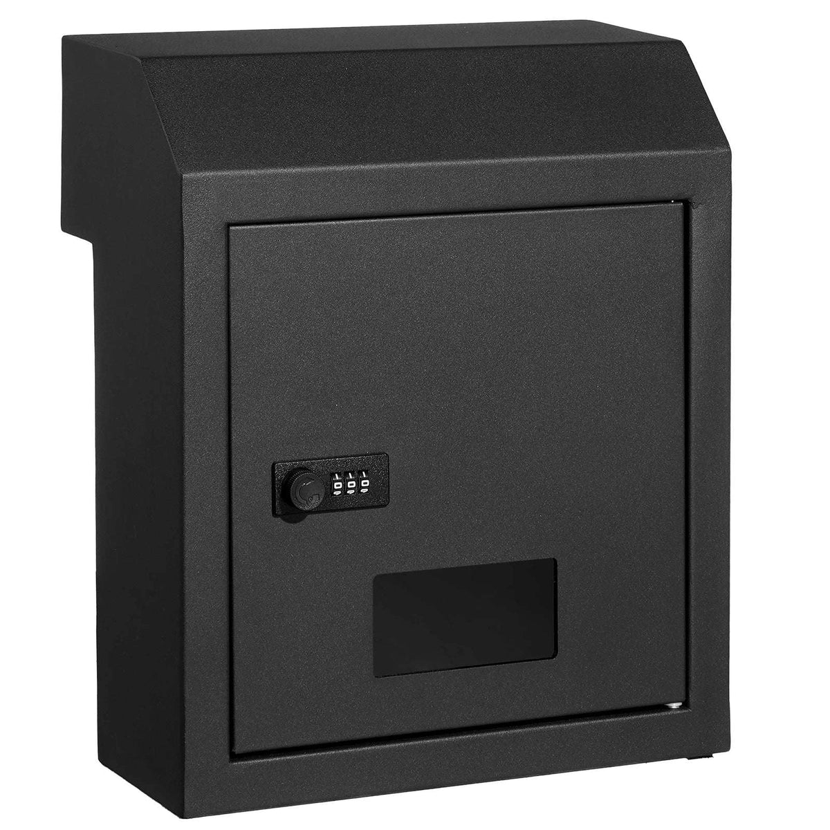 Through the Door Key Drop Box with Combination Lock-black / france