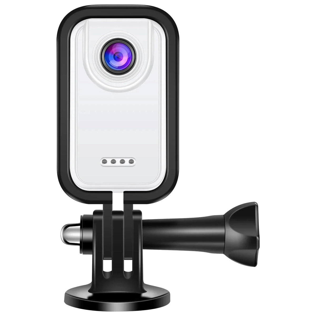 Thumb Action Camera with 1.47-Inch Screen and 120° Wide Angle-White riding