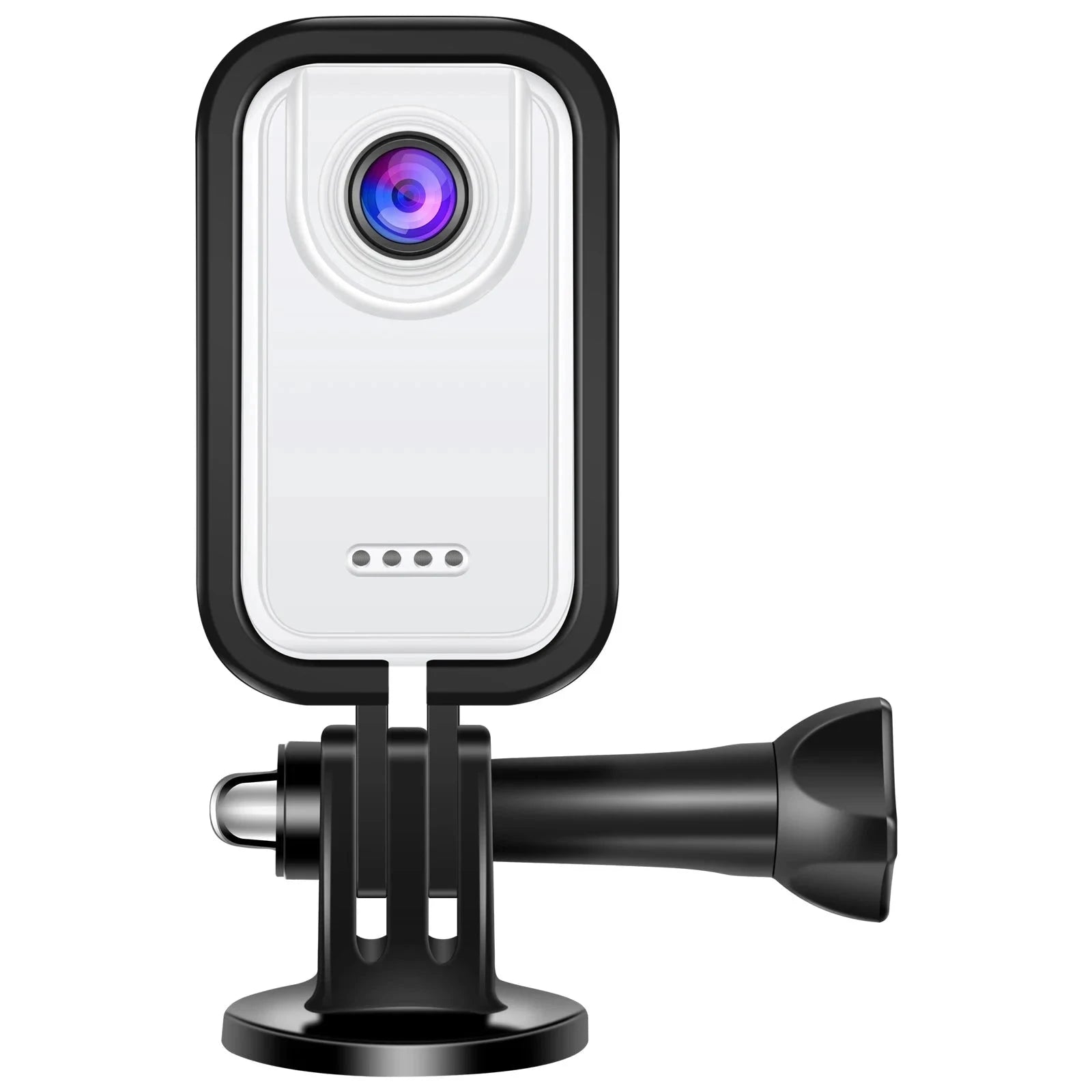 Thumb Action Camera with 1.47-Inch Screen and 120° Wide Angle-White riding