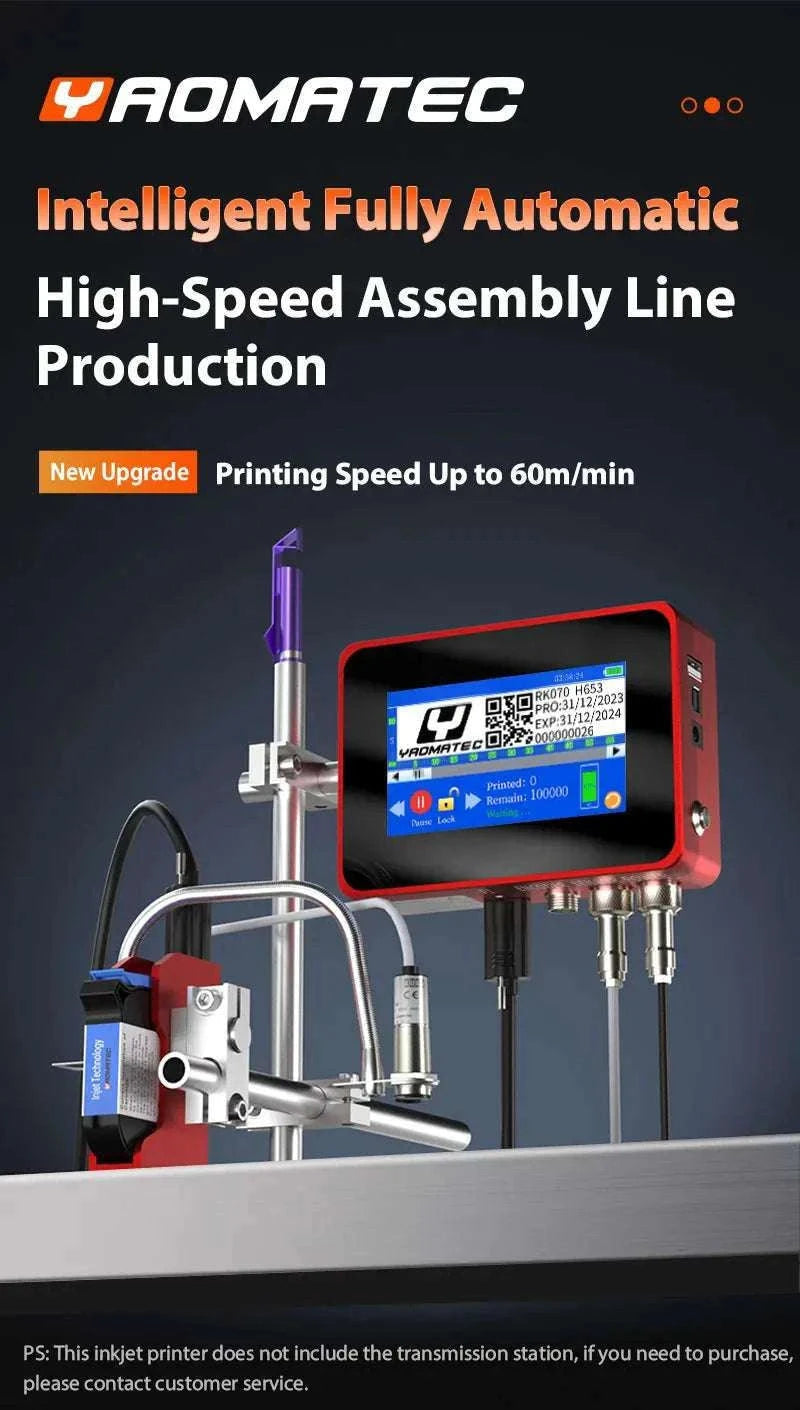 TIJ Inkjet Coding Printer 12.7mm Expiry Date & Batch Printer-4.3 inch printer / Poland