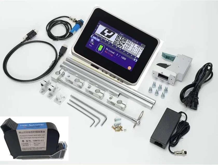 TIJ Inkjet Coding Printer 12.7mm Expiry Date & Batch Printer-4.3 inch printer / Poland