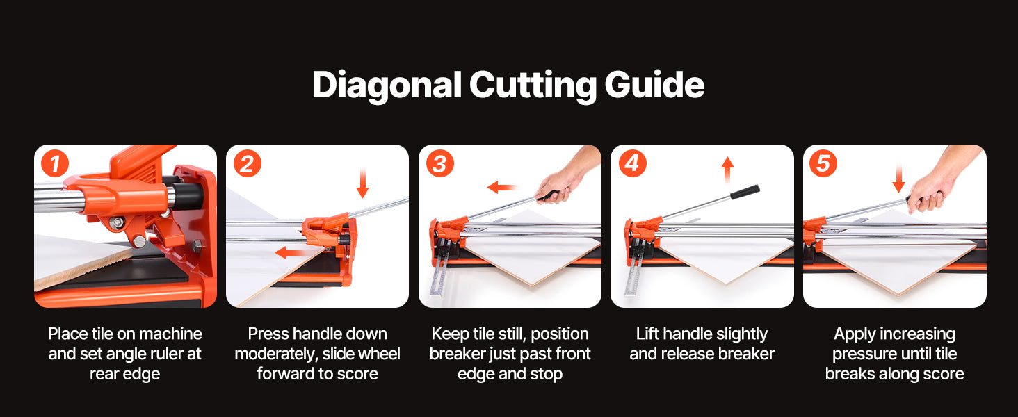 17-Inch Manual Tile Cutter for Wall and Polished Tiles