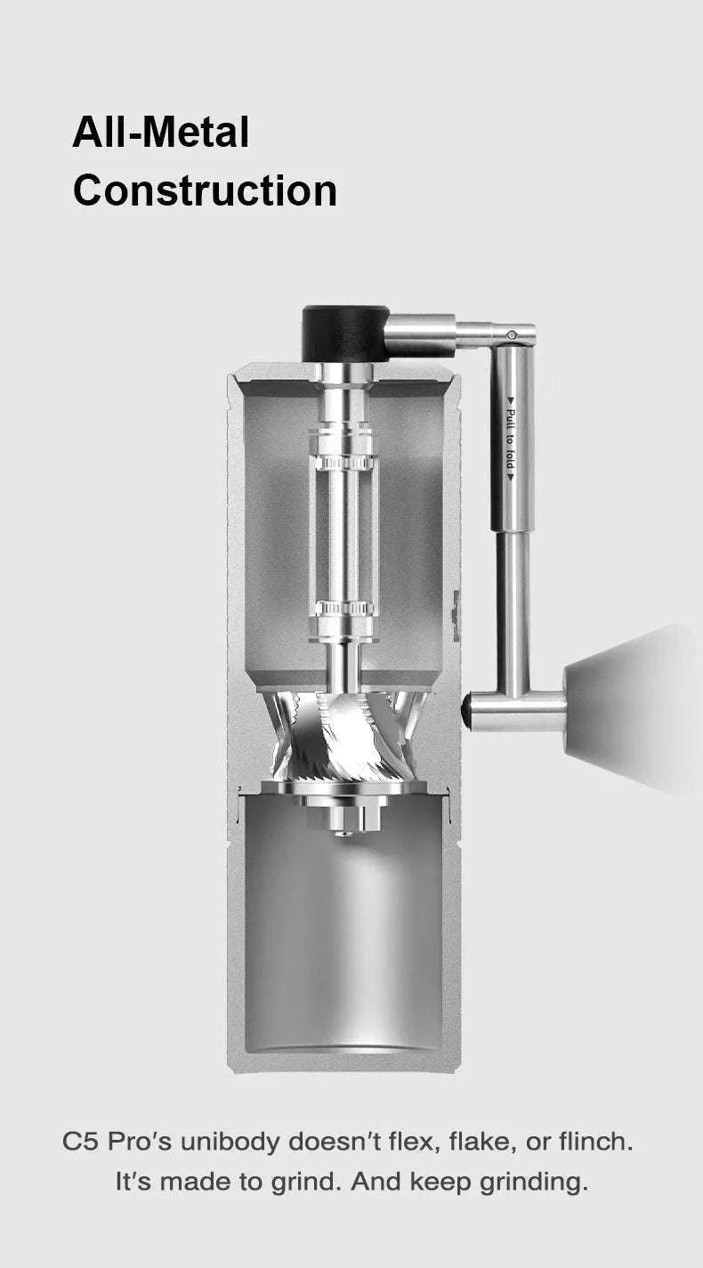 TIMEMORE C5 Pro Manual Coffee Grinder with CNC Burrs for Espresso-C5 ESP PRO black