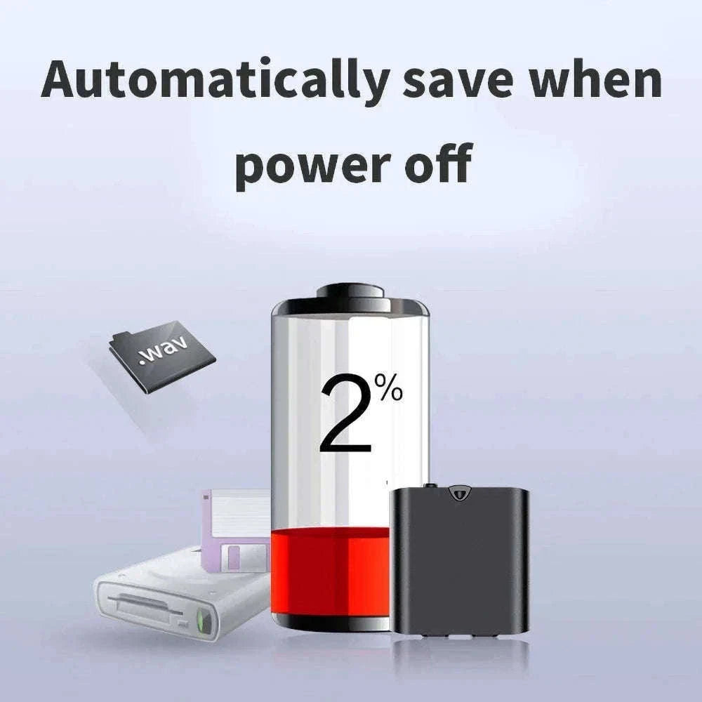 Tiny Mini Voice Recorder with Magnetic USB Charging-Q63 / CHINA / 4GB