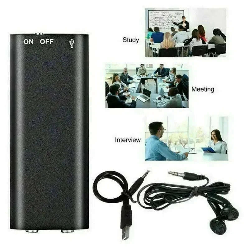 Tiny Mini Voice Recorder with Magnetic USB Charging-Q63 / CHINA / 4GB