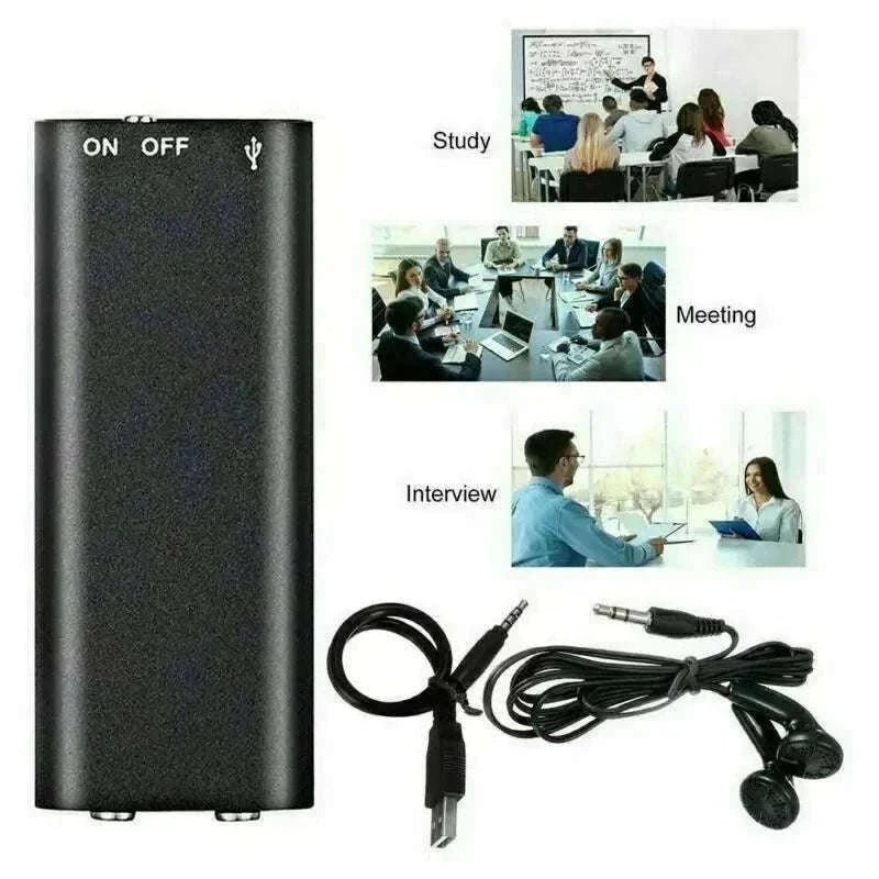 Tiny Mini Voice Recorder with Magnetic USB Charging-Q63 / CHINA / 4GB