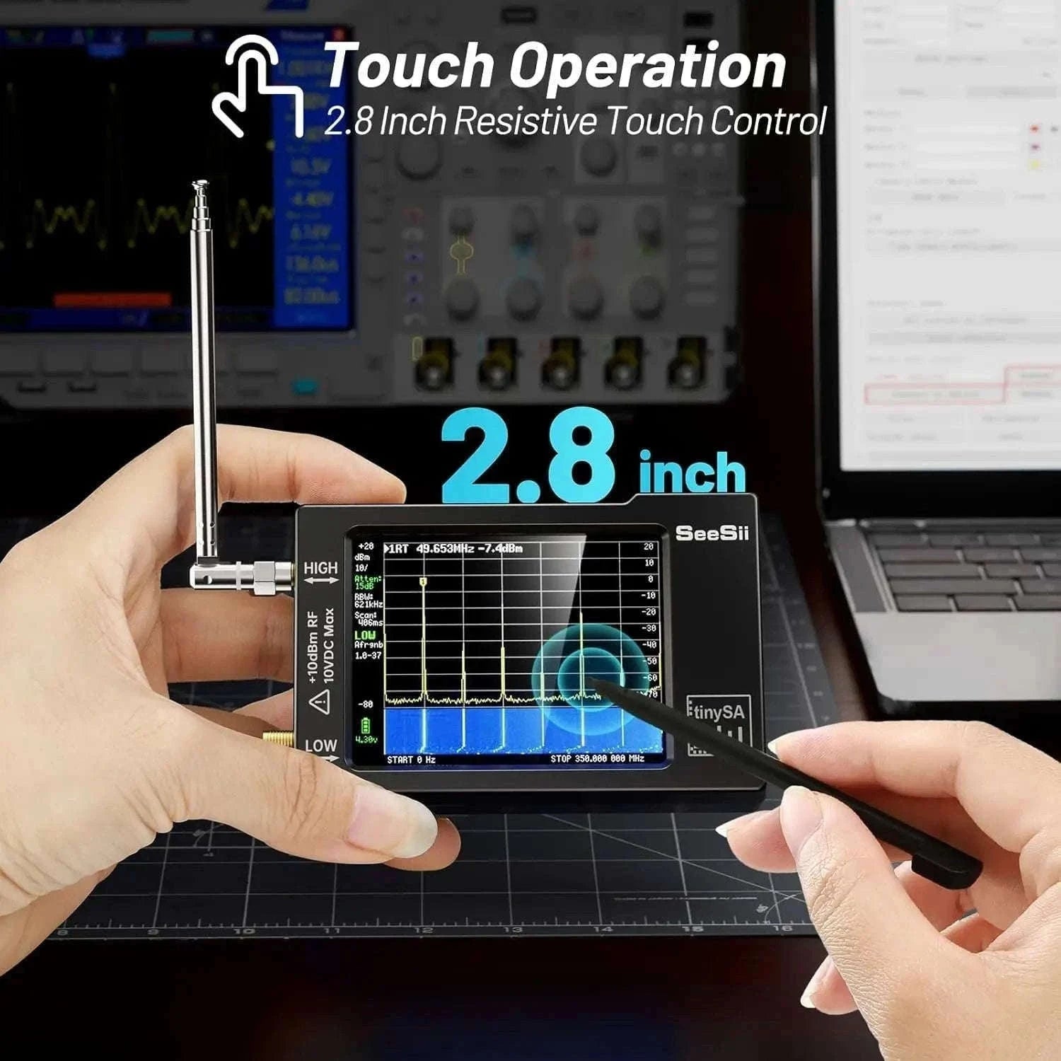 TinySA Portable Spectrum Analyzer V0.3.1 for RF Testing-CHINA
