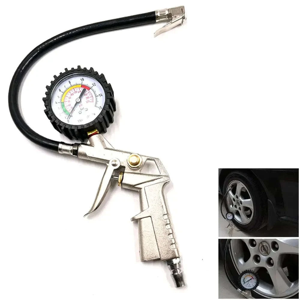 Tire Pressure Gauge Inflator for Accurate, Easy Maintenance-Default Title