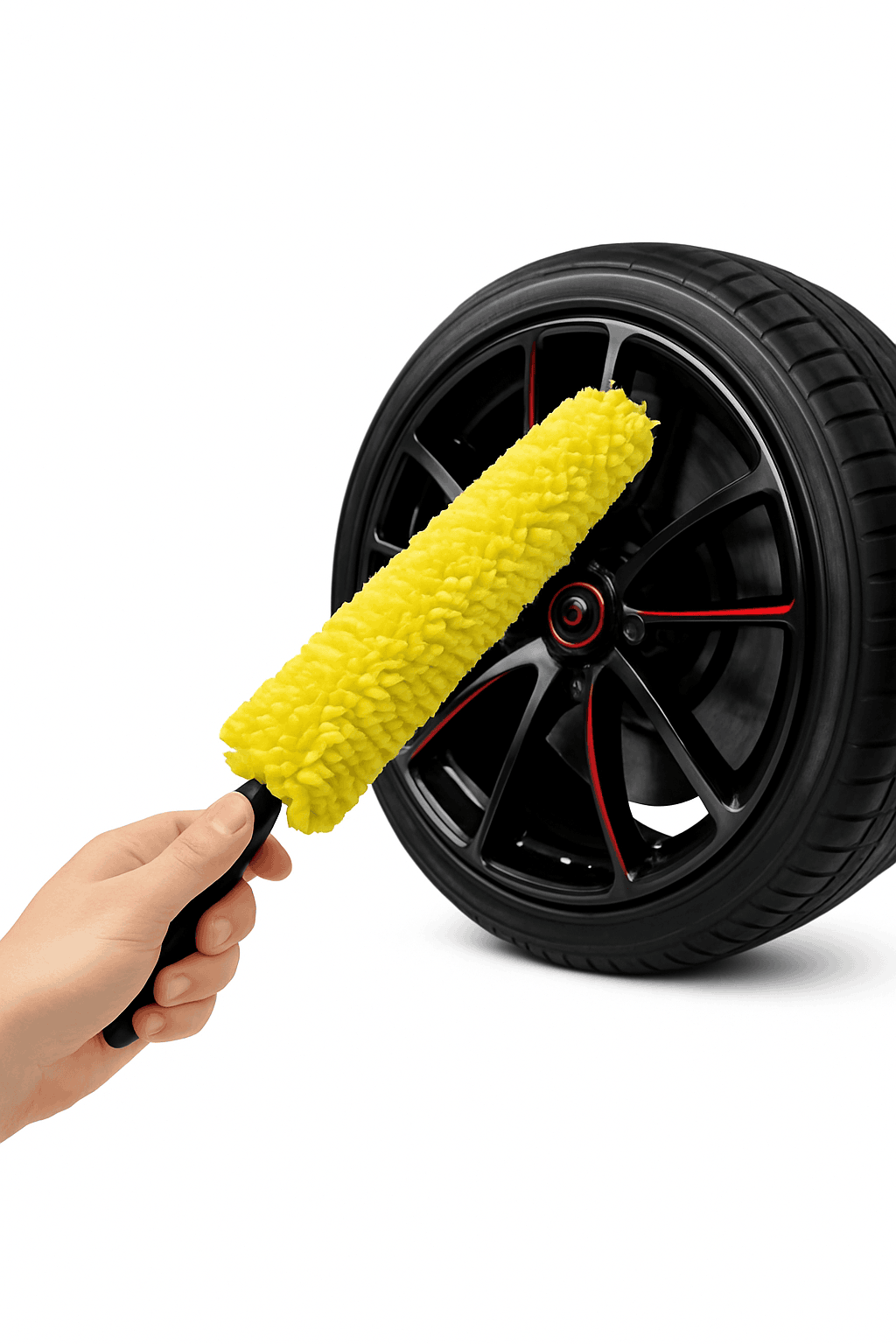 Tire Rim Cleaning Tool for Faster Wheel Detailing-Default Title