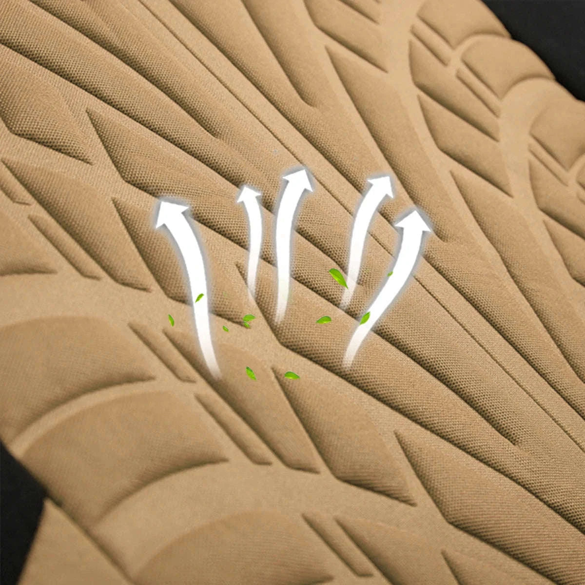 Tire Track Pressing Car Seat Covers – Universal Airbag‑Compatible Set-SN4-1701-9PCS-GY