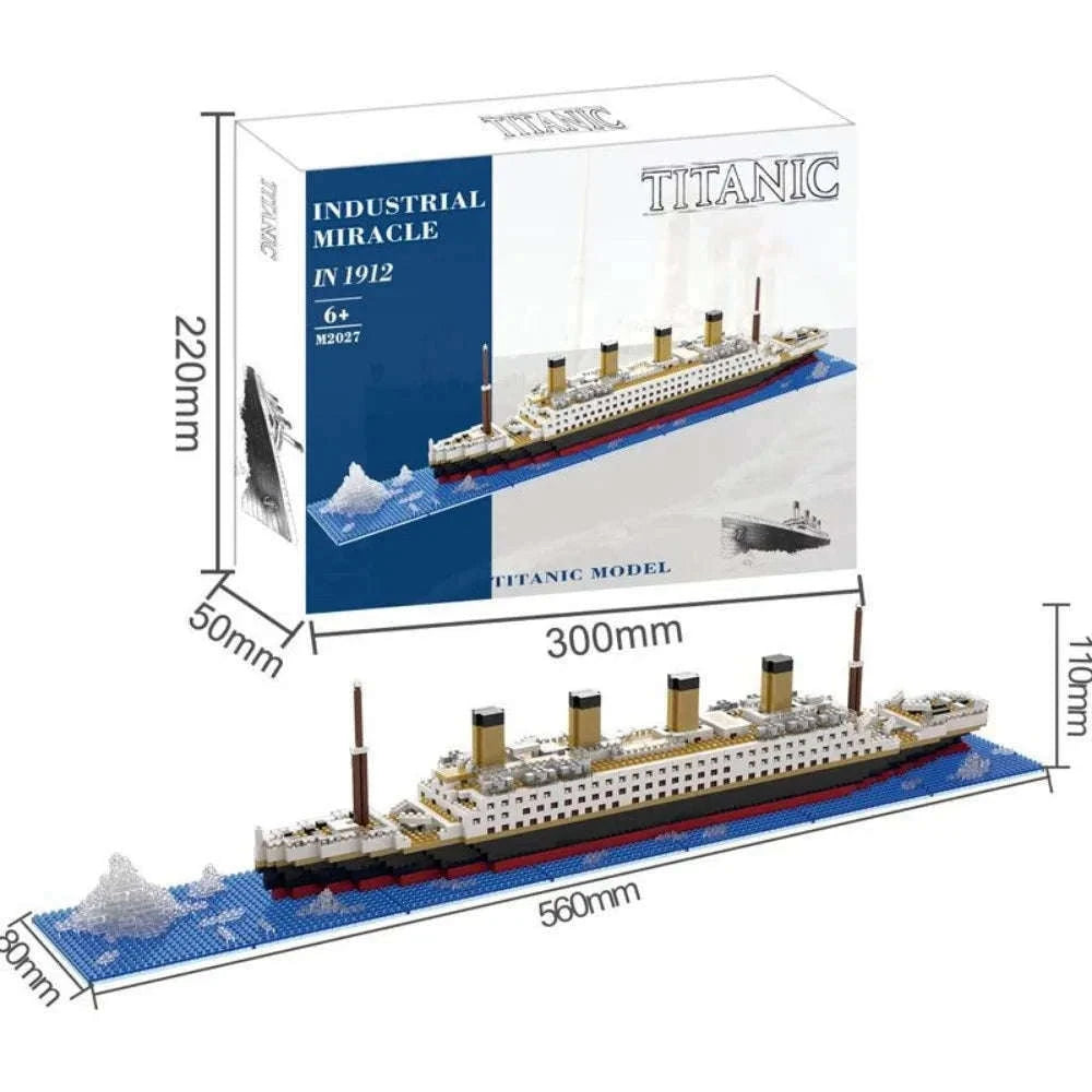 Titanic Model Cruise Ship Building Blocks Set for Display-3688Pcs Gift Box