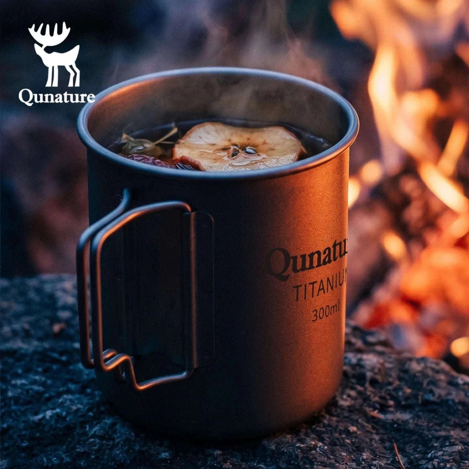 Titanium Camping Mug 300ml Ultralight Cup with Handle-60017901