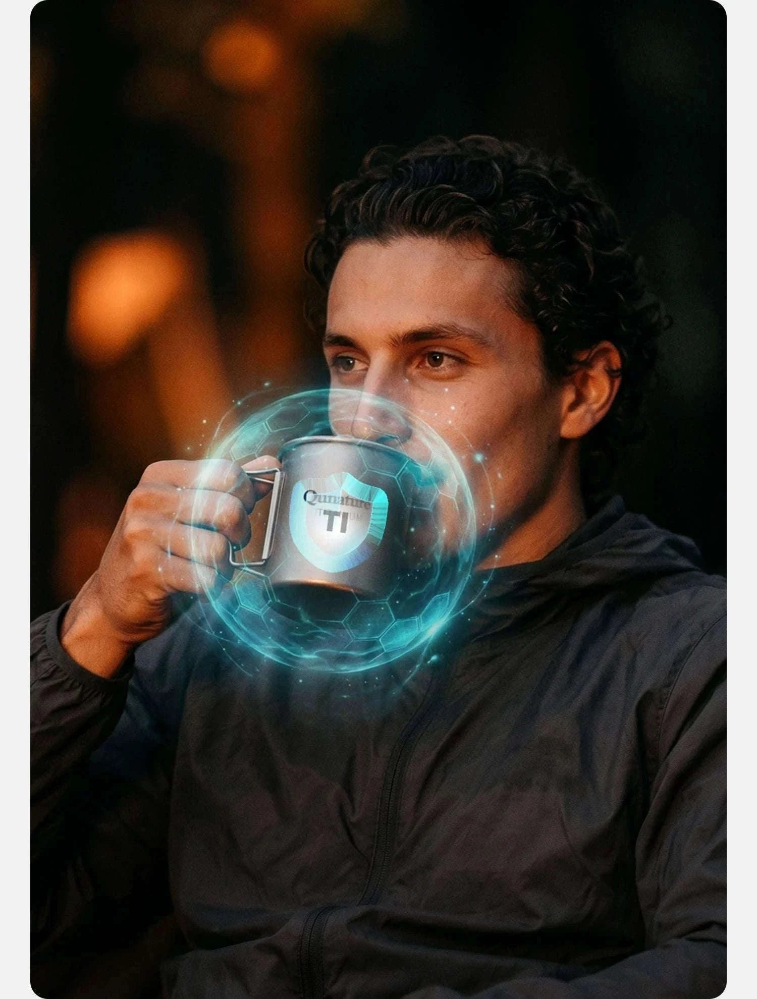 Titanium Camping Mug 300ml Ultralight Cup with Handle-60017901
