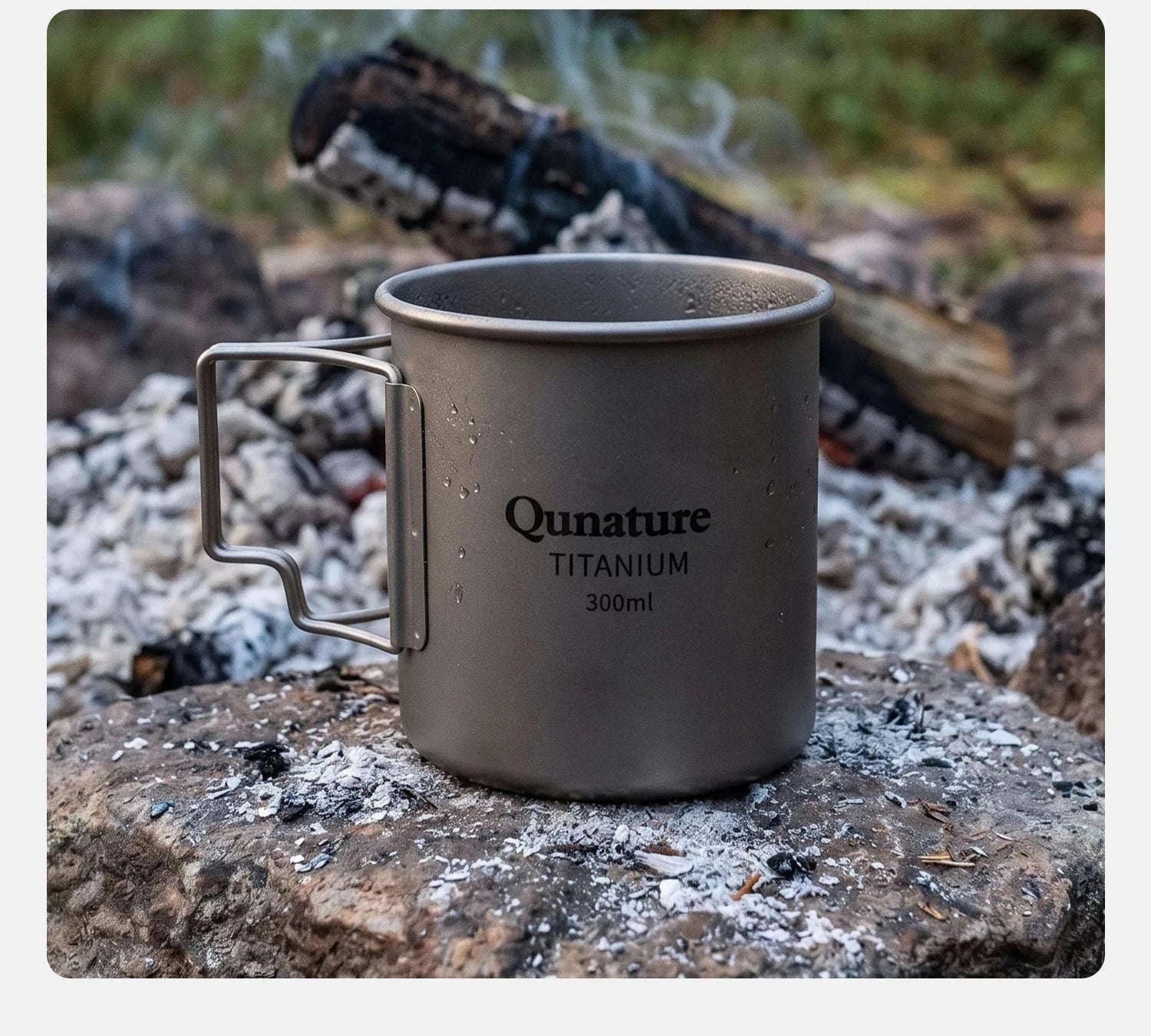 Titanium Camping Mug 300ml Ultralight Cup with Handle-60017901