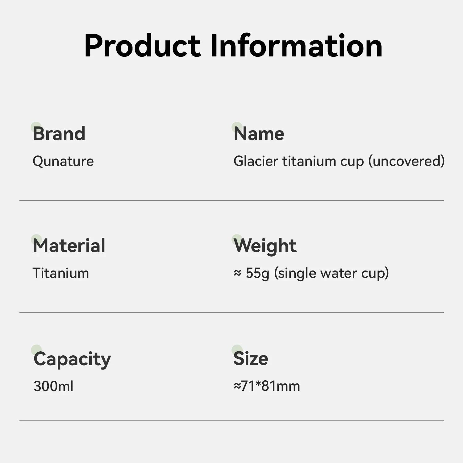 Titanium Camping Mug 300ml Ultralight Cup with Handle-60017901