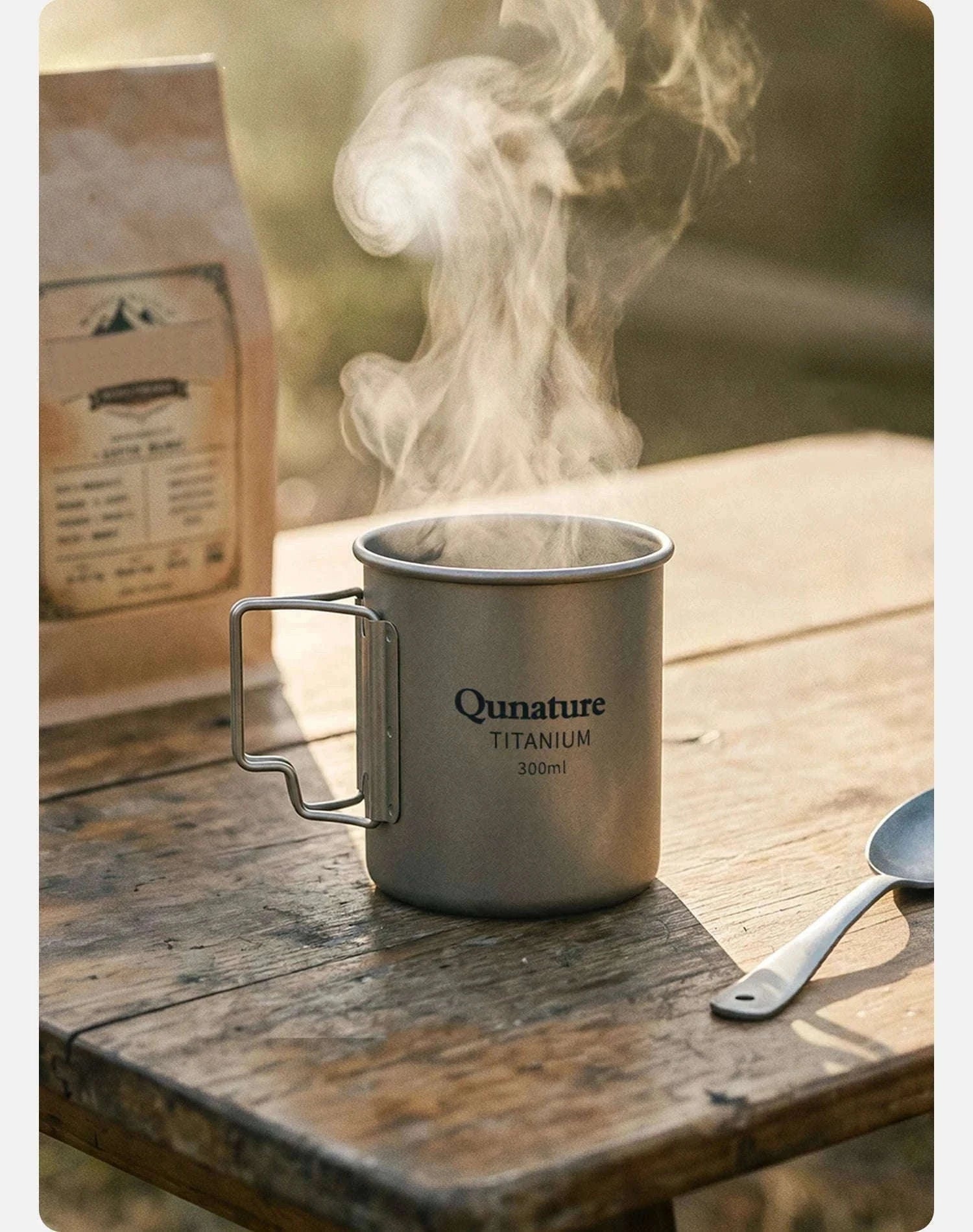 Titanium Camping Mug 300ml Ultralight Cup with Handle-60017901