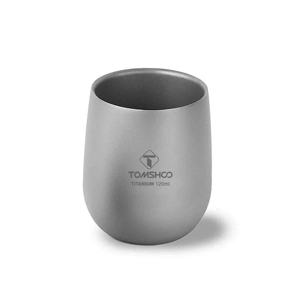 Titanium Double Wall Insulated Camping Cup-240ml
