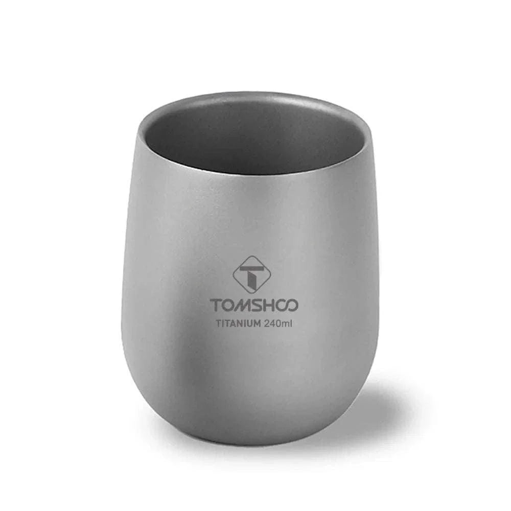 Titanium Double Wall Insulated Camping Cup-240ml