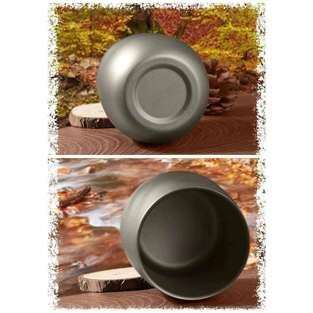 Titanium Double Wall Insulated Camping Cup-240ml