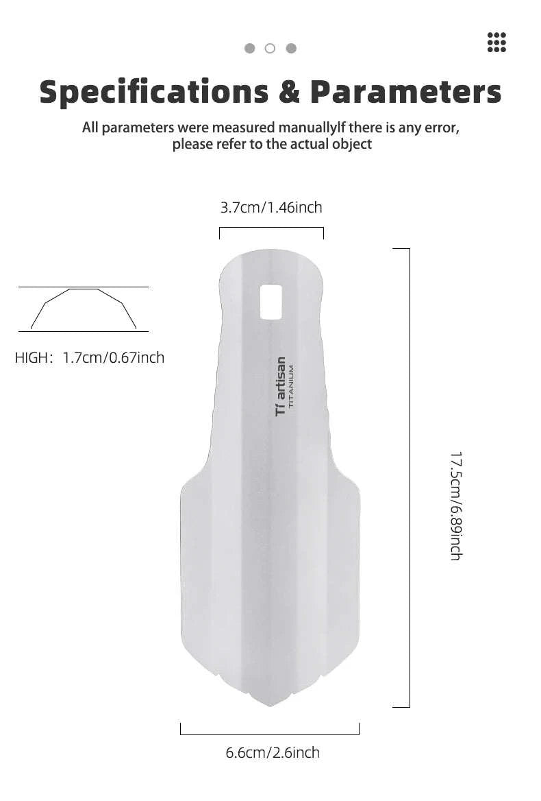 Titanium Hand Shovel Mini Ultralight Portable Trowel-Ta6701G-S