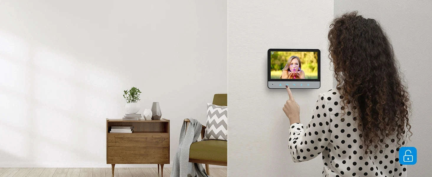TMEZON Wired Video Doorphone with 7‑Inch LCD and Wide‑Angle Camera-spain