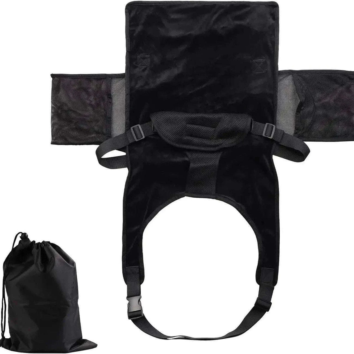 Toddler Airplane Seat Extender Bed with Footrest Hammock & Pocket-With Storage Bag