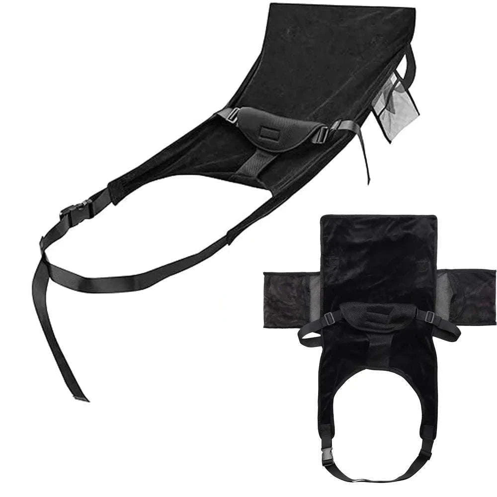 Toddler Airplane Seat Extender Bed with Footrest Hammock & Pocket-With Storage Bag