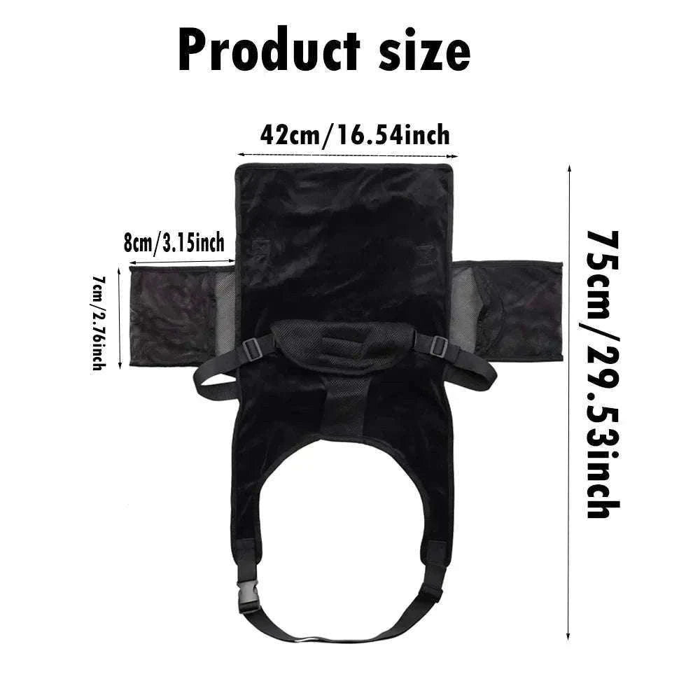 Toddler Airplane Seat Extender Bed with Footrest Hammock & Pocket-With Storage Bag