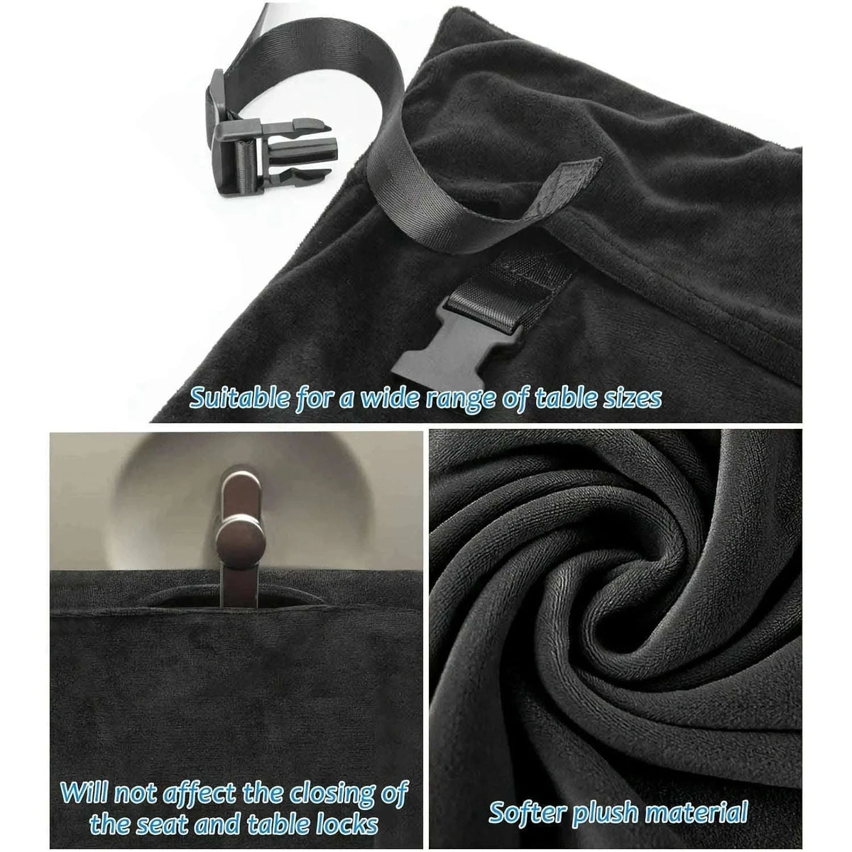 Toddler Airplane Seat Extender Bed with Footrest Hammock & Pocket-With Storage Bag