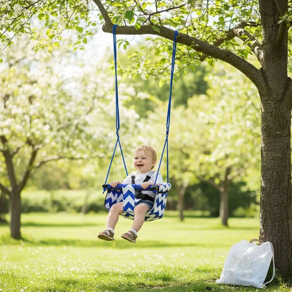 Toddler Swing Seat for Kids – Full Bucket Safety Hanging Chair-Red