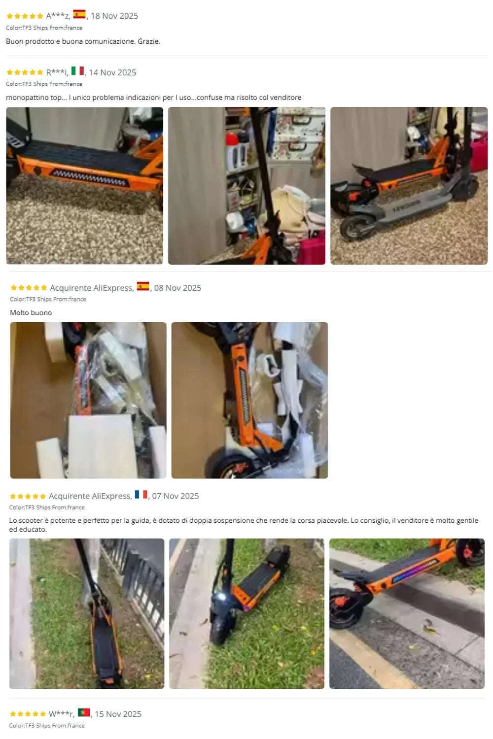 TOFUN TF3 1000W Electric Scooter for City and Off-Road-TF3 / france