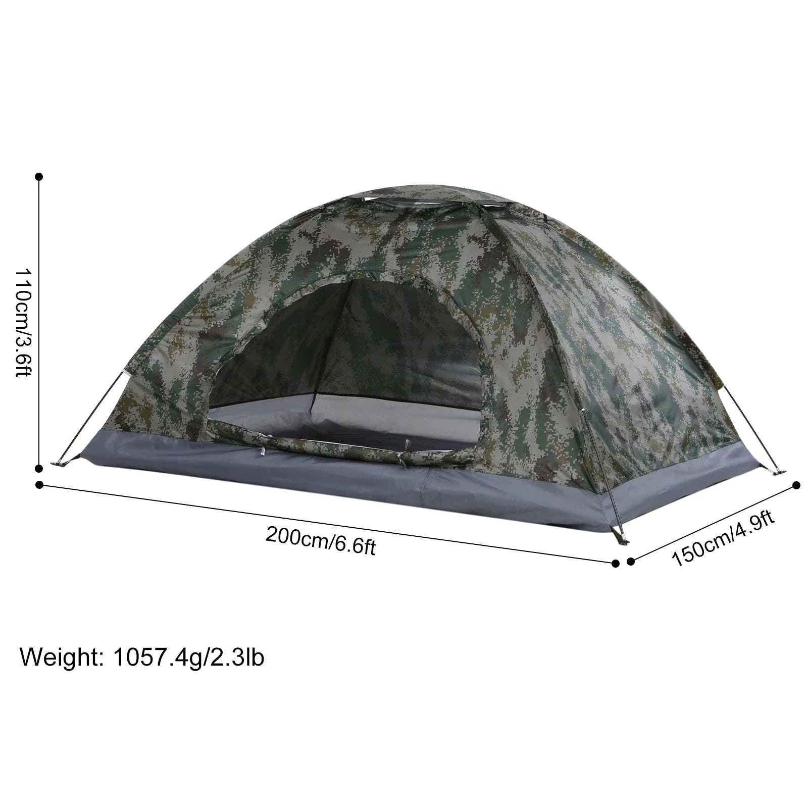 TOMSHOO Ultralight 1–2 Person Camping Tent-For 1 Person