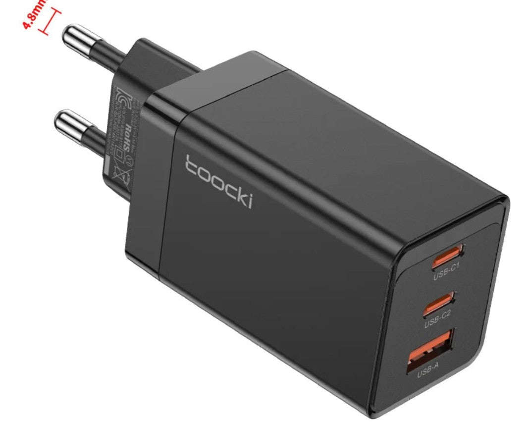 Toocki 67W GaN USB C Charger-EU Black