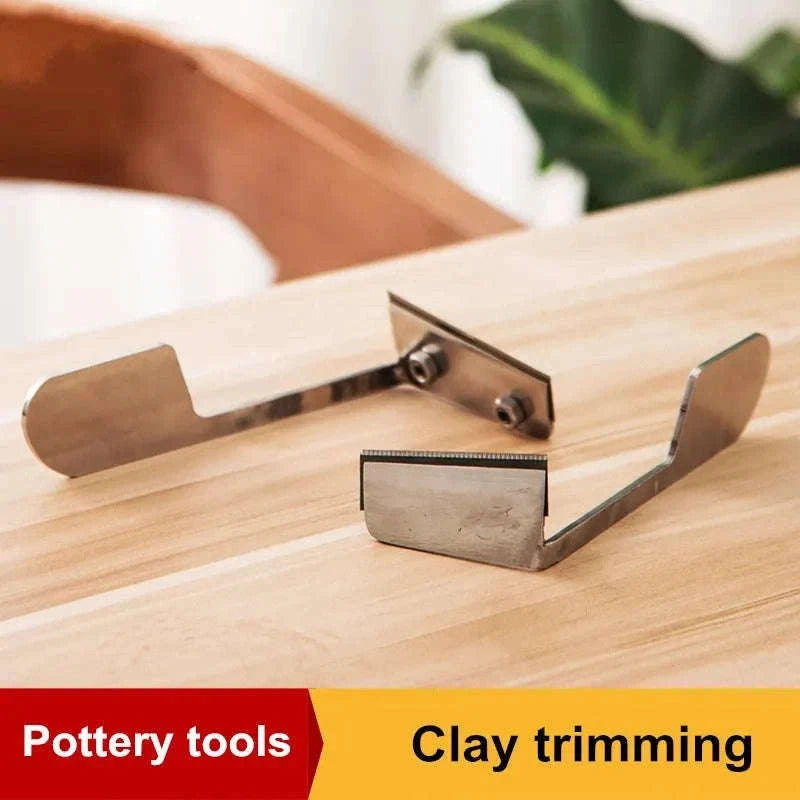 Toothed Clay Sculpting Scraper with Replaceable Blade Tool-small set