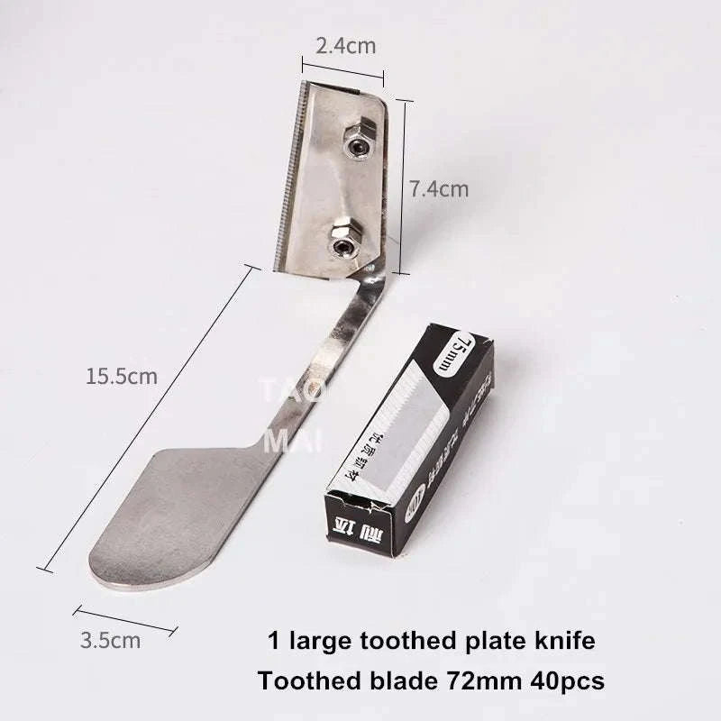 Toothed Clay Sculpting Scraper with Replaceable Blade Tool-small set
