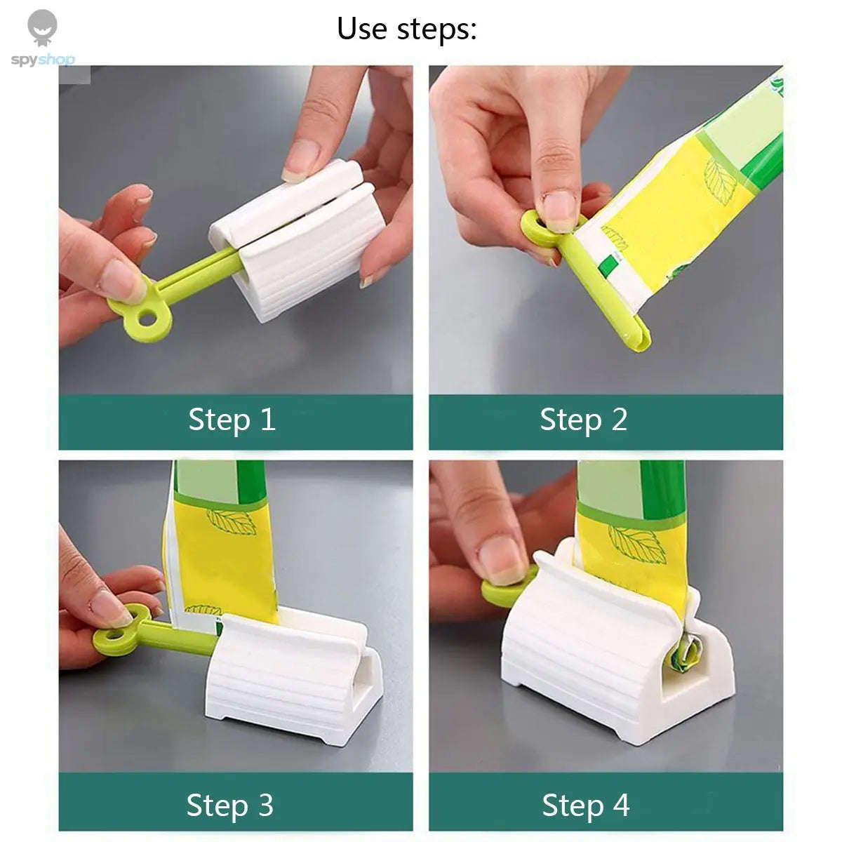 Toothpaste Tube Squeezer – Easy, Mess‑Free, Waste‑Reducing Design-3pcs green