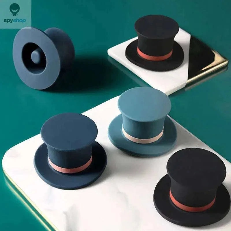 Top Hat Bottle Stopper Silicone Wine Seal for Freshness-1green in box