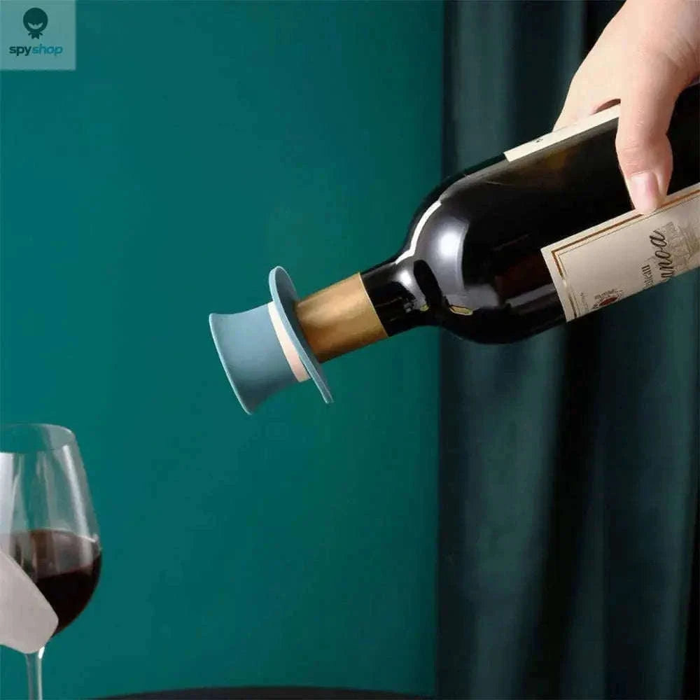 Top Hat Bottle Stopper Silicone Wine Seal for Freshness-1green in box