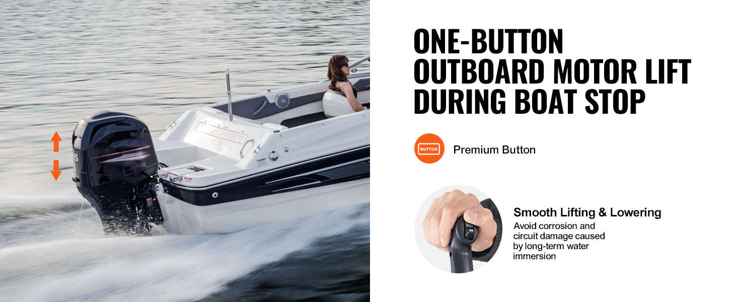 Top-Mounted Outboard Remote Control Box with Power Trim Switch-United States