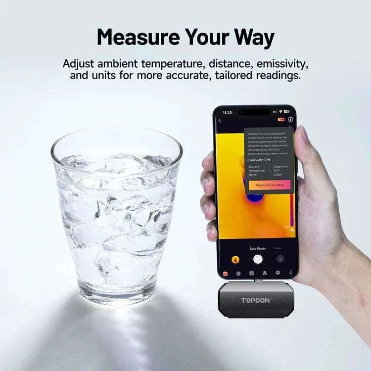 TOPDON TC002C Duo Thermal Camera for iPhone, Android & Windows-TC002C DUO / france