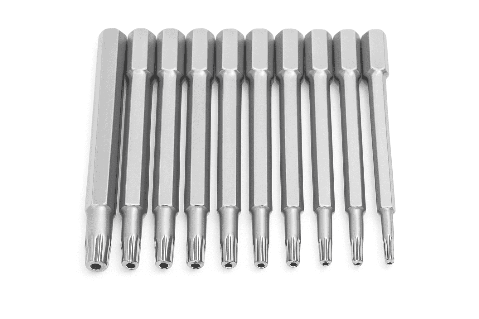 Torx Security Bit Set with 11 Sizes, Magnetic S2 Steel Tips-Length 50mm 12pcs