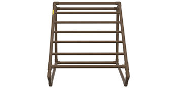 Portasciugamani da esterno per piscina con 5–8 barre, organizer autoportante in PVC