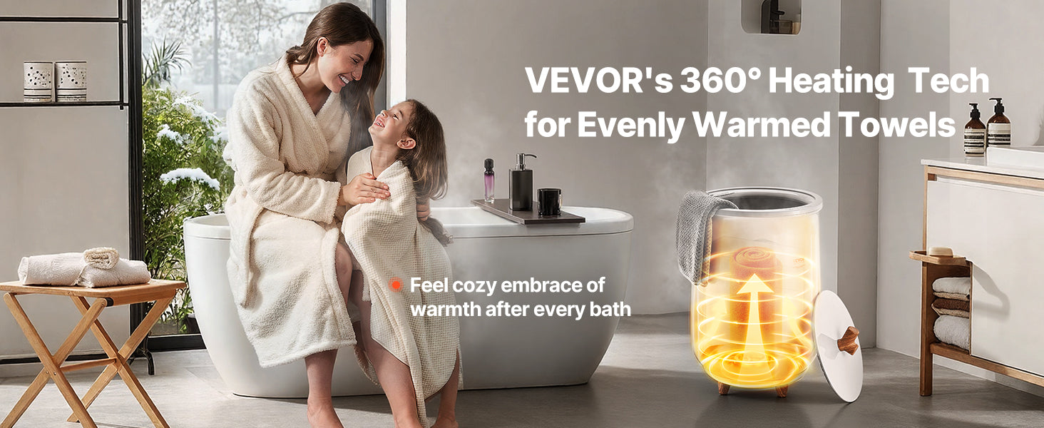 20L Towel Warmer Bucket with Adjustable Heat & Aromatherapy