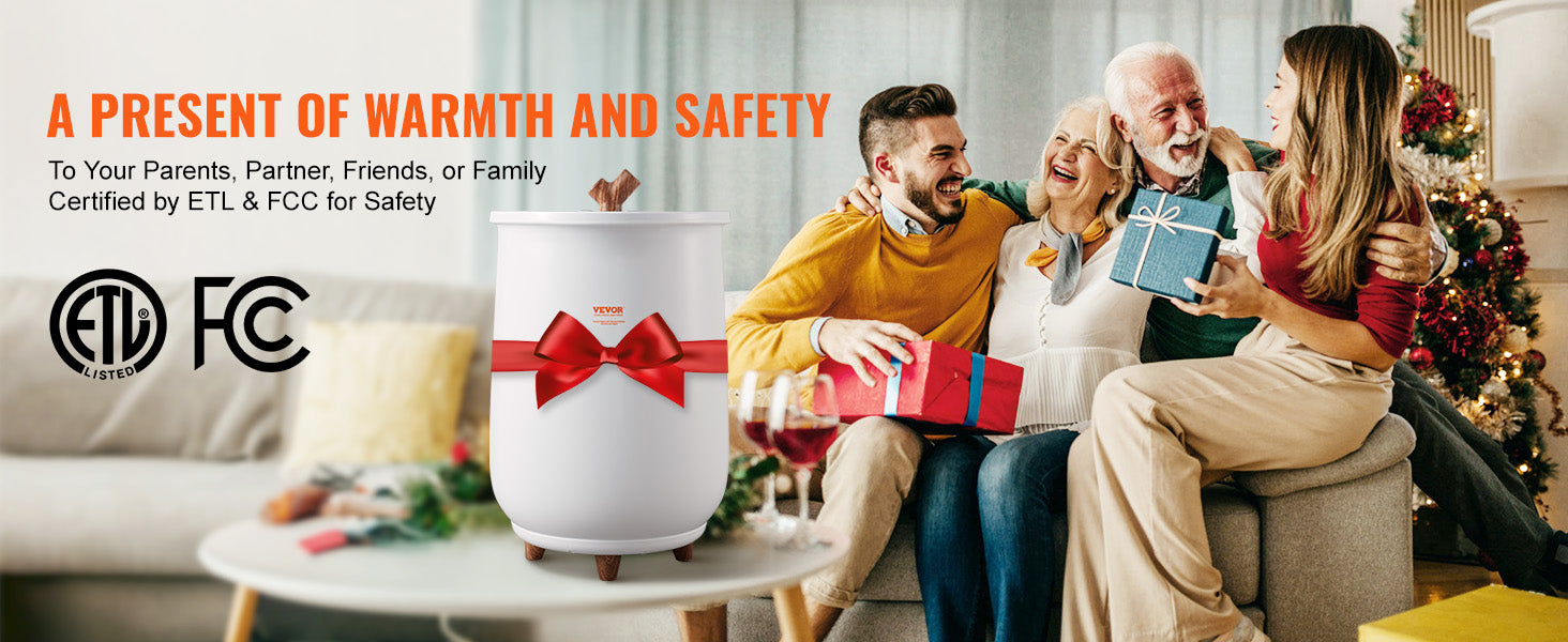 Calentador de Toallas Grande de 20L con Temporizador, Pantalla LED y Bloqueo para Niños